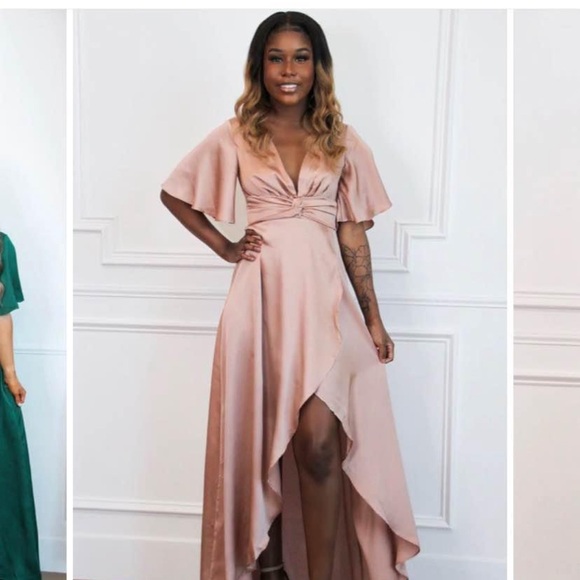 Bella & Bloom Midi Dress - Dusty Rose - Picture 4 of 4